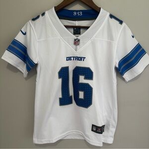 NIKE NFL Jared Goff White Detroit Lions Game Jersey Licensed Youth Medium